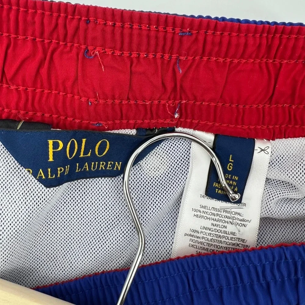 Polo Ralph Lauren Mens Royal Blue Swim Trunks Mesh Lined Shorts Large